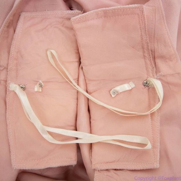 Maggy London vintage pink fake two-piece maxi dress with pearl floral, 6 - Picture 15 of 16